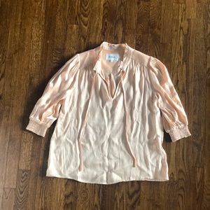 BA&SH nude v-neck blouse 3/4 sleeve (never worn - too late to return) size 0